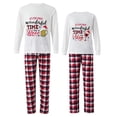thumbnail image 3 of Conjuntos de pijamas de pareja de Navidad, ropa de dormir blanca, es el momento maravilloso, 3 of 4