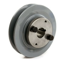 Cast Iron 4.5" Single Groove Pulley Belt B Section 5L with 7/8" Sheave Bushing