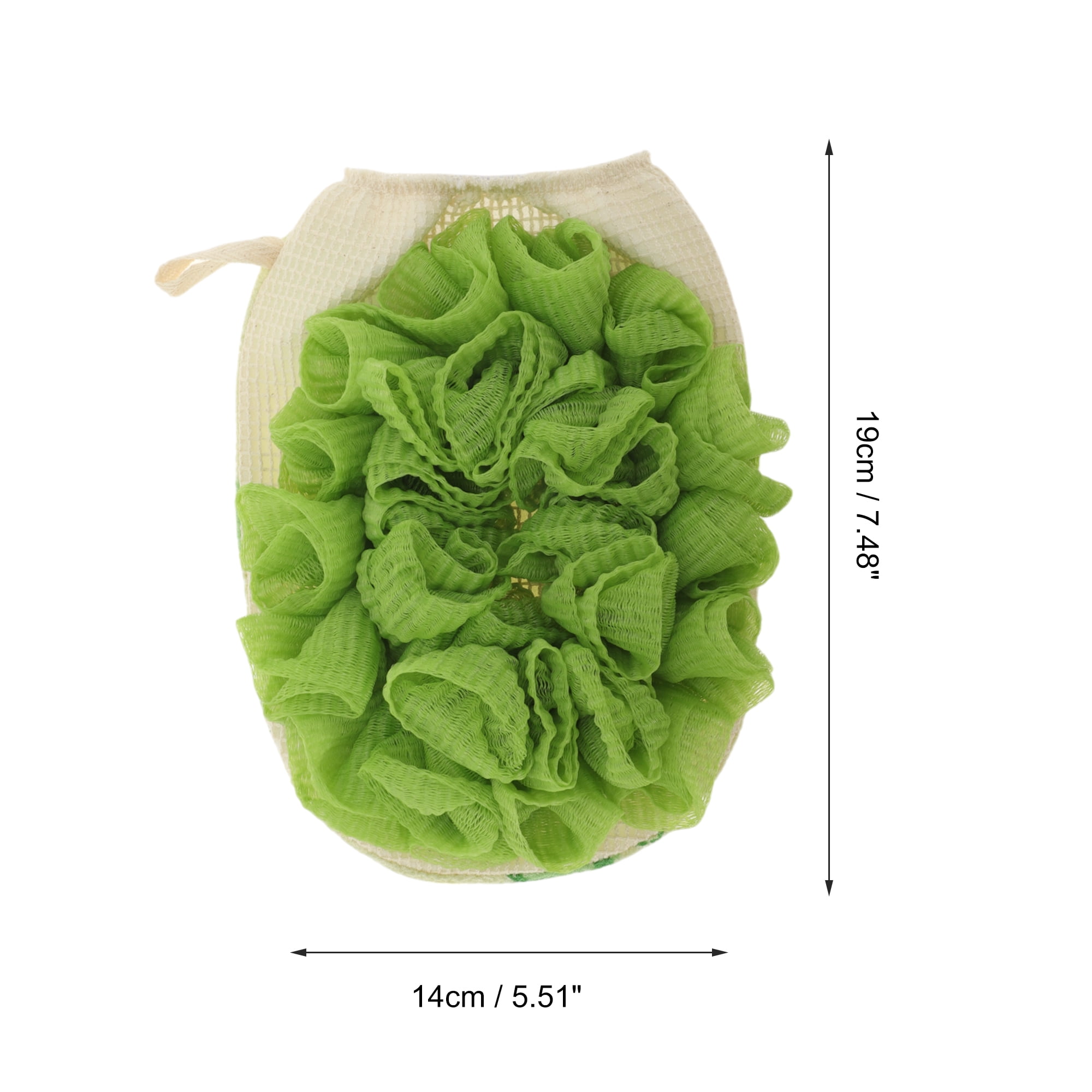 Unique Bargains Shower Gloves 7.48"x5.51" 1 Pc Green