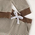 thumbnail image 4 of Gerichy Baby Boy Clothes Toddler Fall Winter Outfit Sweatshirt Toddler Boy Striped Clothes 3 6 12 18 24 Months 2 3T 4T Pant Set, 4 of 5