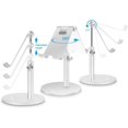 thumbnail image 3 of Soporte ajustable para tableta/teléfono, soporte telescópico ajustable para iPad, soporte universal de aluminio multiángulo compatible con iPhone, teléfono celular inteligente/tableta/iPad (4-13, 3 of 6
