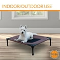 thumbnail image 6 of K&H Pet Products Original Pet Cot Elevated Dog Bed Chocolate/Black Mesh Medium 25 X 32 X 7 Inches, 6 of 11