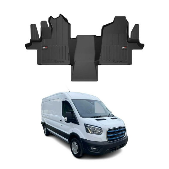 2022-2026 Ford E-Transit Premium Floor Mats Black 1 Pcs