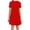 06-Red336, variant on XIAONU Women's Casual Tunic Dress Short Sleeve Loose Shift Everyday Mini Dress