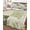 Olive Green, variant on Twin Quilt Bedding Set, Boho Spring Floral Reversible Summer Quilt 3 Pieces, Retro Flowers Plants Patchwork Grid Green Lightweight Bedspreads Coverlets with 2 Pillow Shams for All Seasons