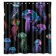 thumbnail image 1 of ABPHQTO Corlorful Jellyfish Pattern Cortina de ducha Cortina de ducha impermeable 160x180 cm, 1 of 2