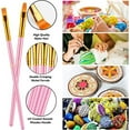 thumbnail image 2 of Nvzi Paint Brushes Set, 20 Pcs Paint Brushes for Acrylic Painting, Oil Watercolor Acrylic Paint Brush,Paintbrushes for Body Face Rock Canvas, Kids Adult Drawing Arts Crafts Supplies, Blue+Pink, 2 of 4