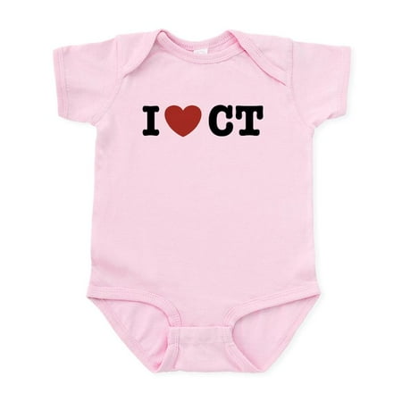 

CafePress - I Love CT Infant Bodysuit - Baby Light Bodysuit Size Newborn - 24 Months
