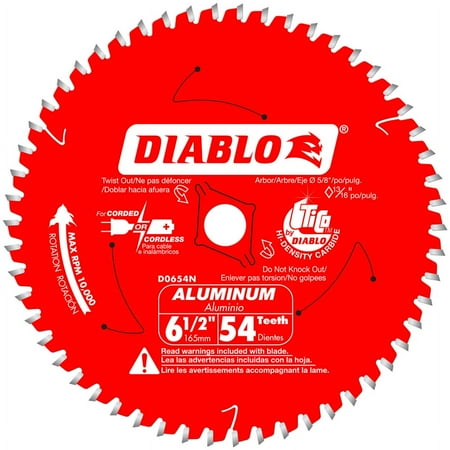 UPC: 0008925138839 | Diablo 6-1/2 in. Dia. x 5/8 in. Carbide Circular Saw Blade 54 teeth
