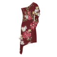 thumbnail image 5 of SMihono Robe d'Été Bohème pour Femmes Grande Taille Mode Décontractée Sans Manches une Épaule en Chiffon Uni Robe Slim, 5 of 5