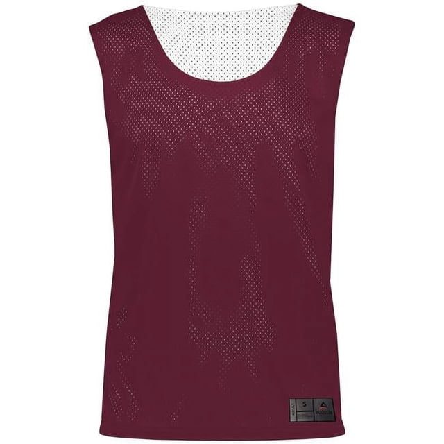 ASI 9717.380.S Pinnie Réversible en Maille pour Adulte, Bordeaux et Blanc - Petit