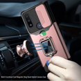 thumbnail image 2 of Compatible for Moto G Pure Case, Moto G Power 2022 Case Credit Card Insert Rugged ShockProof Drop Protection Phone Case with Magnetic Mount Plate Kickstand [Rose], 2 of 3