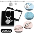 thumbnail image 4 of Pulseras para Mujer Acero Inoxidable - Joyería Inspiradora con Cita, Brazalete Ajustable, Collar de plata, Regalos de Graduación para Mujer, Regalo para Novia, 4 of 4