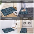 thumbnail image 6 of Uemuo Blue Leaves A Printed Door Mat Indoor Doormat 16"x24",Front Back Door Mats Non Slip Entrance Rugs,Inside Doormats for Entryway, 6 of 9