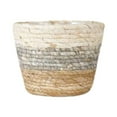 thumbnail image 1 of koolsoo Cache-Pot en Paille Fait à la Main Tissé avec Doublure Imperméable Support de Pot de Plante TP, 1 of 9