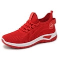 thumbnail image 2 of AUDeals Women's Stretch Knit Sneakers, Air Cushion Running Shoes with Arch Support and Non Slip Comfort (Red, 8), 2 of 7