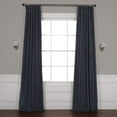 thumbnail image 4 of Exclusive Fabrics  True Blackout Vintage Textured Faux Dupioni Silk Curtain Panel, 4 of 5