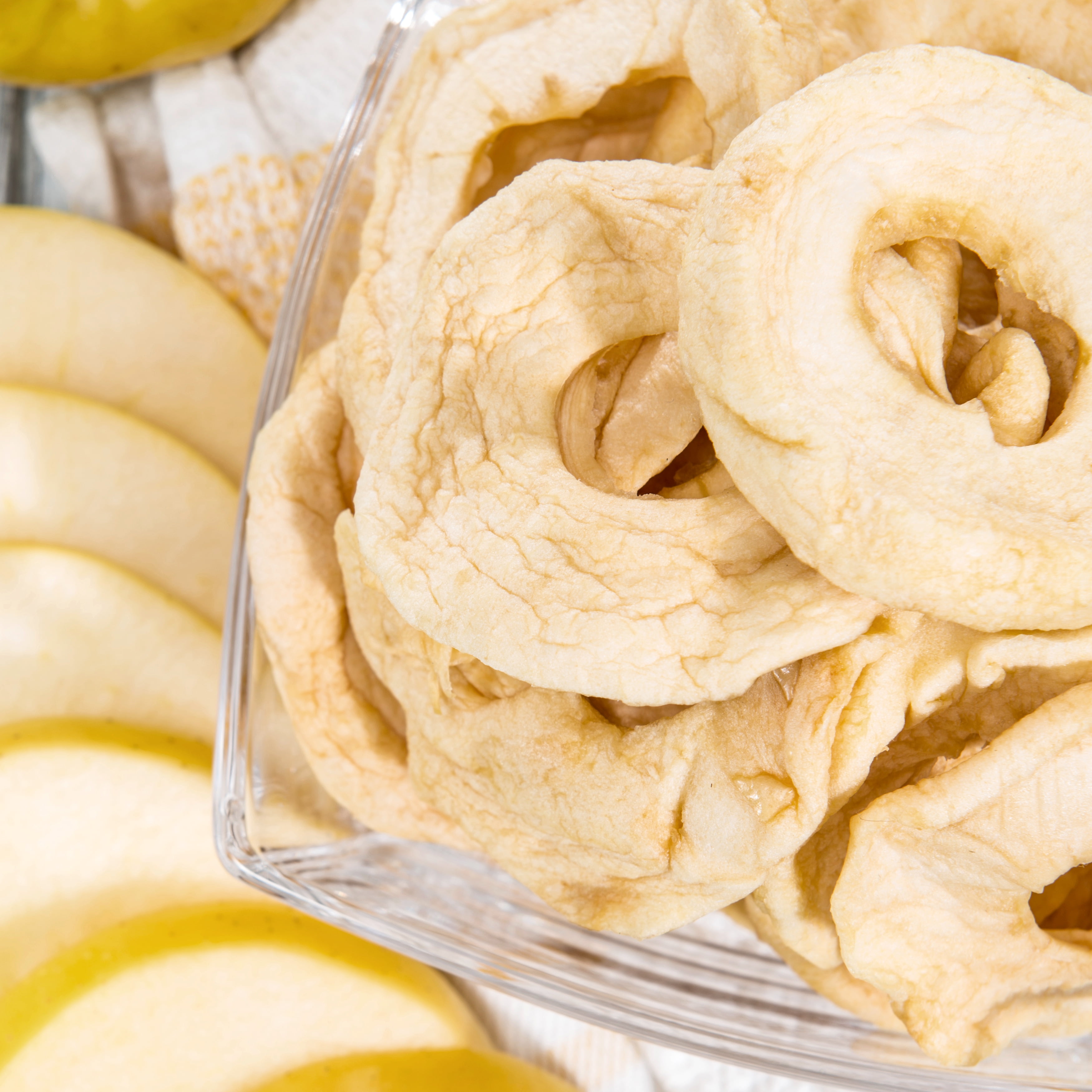 Dried Apples, 1 Pound Bag Dried Apple Slices, Dehydrated Apples Rings, Dried Fruit, The Hampton Popcorn & Candy Company