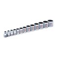 thumbnail image 3 of 13Piece 3/8" Drive Chrome Socket Rail 12Pt SAE Standard, 3 of 3