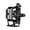 Silver, variant on Motorcycle Cup Holder 360 Rotation Adjustable Mount Fits 55-85mm Bottles Secure Aluminum Construction