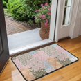 thumbnail image 2 of Pioneer Flower Floral Print Pattern Door Rugs,Washable Non Slip Door Mats Indoor,Decorative Door Mats,Entry Mat Indoor for Entrance,Bedroom,Kitchen,Bathroom,30"x17", 2 of 6