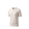 thumbnail image 4 of Fexilor Men's Short Sleeve Henley Shirts,Textured Jacquard Casual Button-Up Tops, 4 of 7