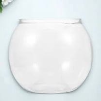 Mobestech Durable Transparent Plastic Fish Tank for Desktop Use Home Fish Bowl Decor
