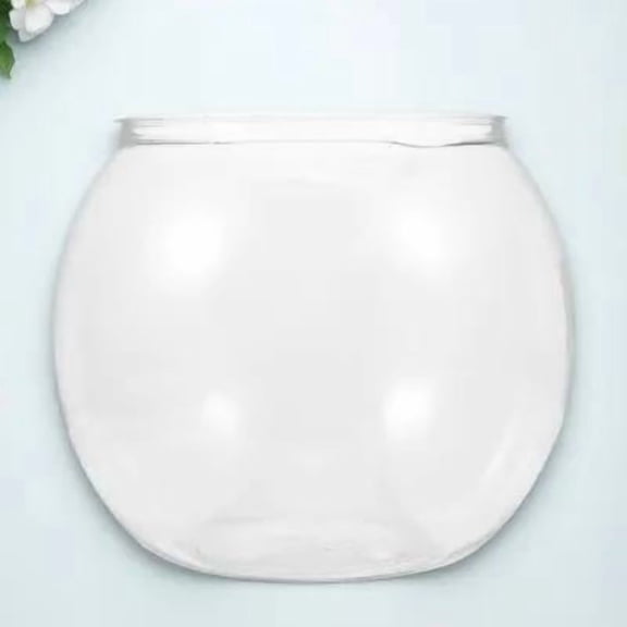Mobestech Durable Transparent Plastic Fish Tank for Desktop Use Home Fish Bowl Decor