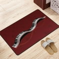 thumbnail image 3 of XMXY Piano Keyboard Wavy Music Area Rugs Doormat Outdoor Entrance, Facecloth Non-slip Floor Mat Rug for Living Room Kitchen Sink Area Indoor,72"x48", 3 of 9