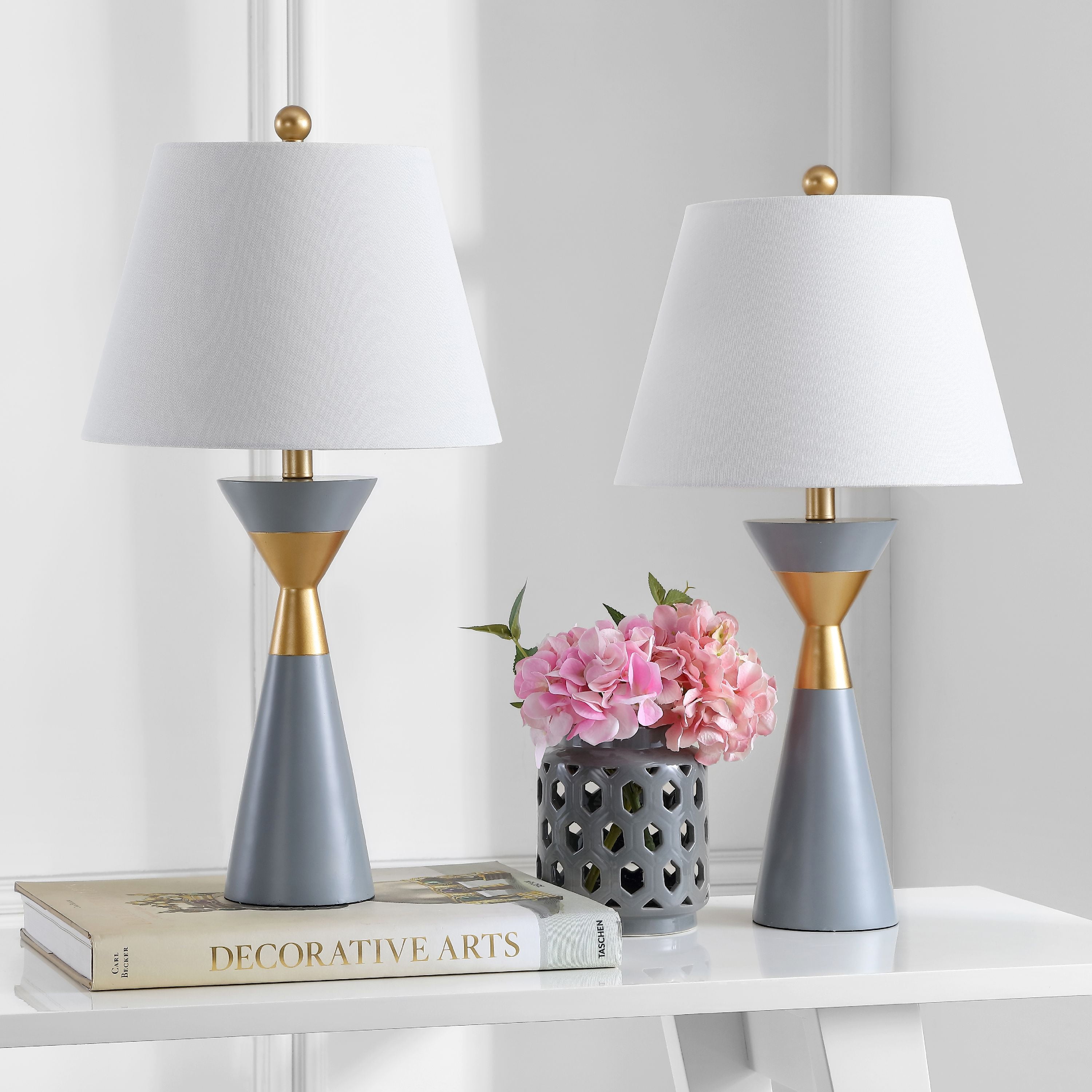 grey gold lamp