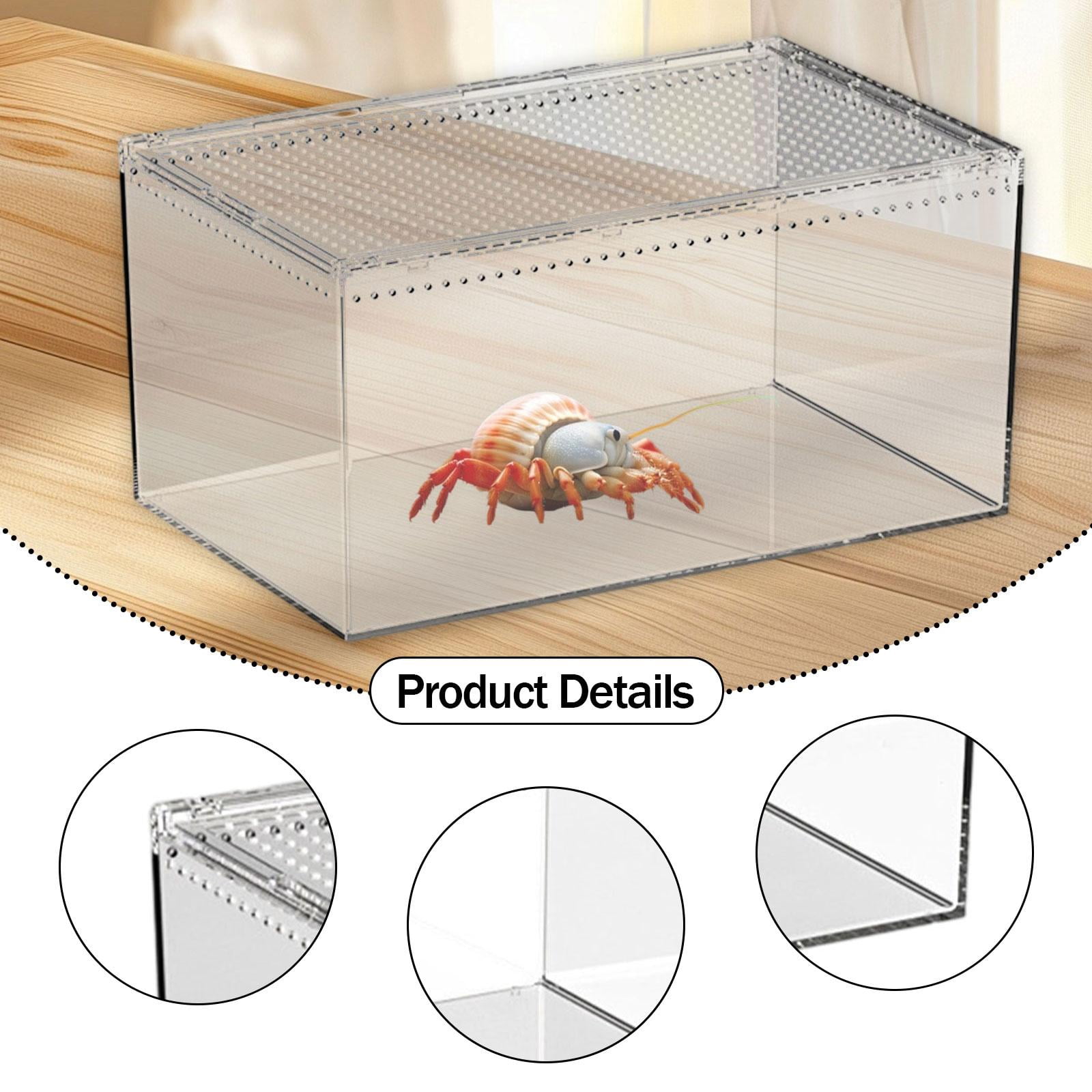 oshhni Reptile Breeding Box Animal Habitat Cage for Turtle Chameleons Hatching Case
