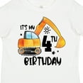 thumbnail image 4 of Inktastic Construction Truck It's My 4th Birthday Boys or Girls Toddler T-Shirt, 4 of 5