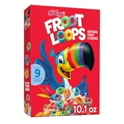 Kellogg's Froot Loops Breakfast Cereal, Kids Cereal, Family Breakfast, Original, 10.1oz Box (1 Box)