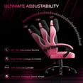 thumbnail image 6 of Seenda Gaming Chair, Fabric Comfy Video Gaming Chair, High Back Computer Chair, Adjustable Swivel Office Desk Chair with Headrest and Lumbar Support, 6 of 11