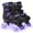 Purple, variant on MammyGol Adjustable Roller Skates for Kids Boys Girls- Teen Youth Age 6-12 8 9 10 Cool Racing Car Indoor Outdoor Gift Idea for Birthdays Christmas Silver