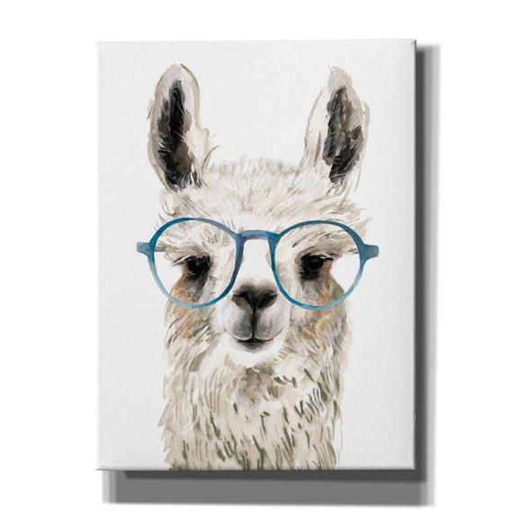 Epic Graffiti 'Hip Llama II' by Victoria Borges, Canvas Wall Art, 12"x16"