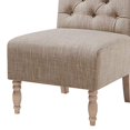 thumbnail image 2 of Madison Park Lola Tufted Armless Chair Beige See Below, 2 of 4