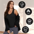 thumbnail image 3 of Women's Sleeveless Thermal Tank Top Fleece LinedUnderwear Base Layer Vest for Cold Weather LayeringCamisole Lingerie Style Womenswear, 3 of 9