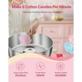 thumbnail image 2 of Commercial Cotton Candy Machine with Cart, 1000W Sugar Floss Maker for Parties, Festivals, Carnivals, Birthday Events, Easy Temp Control, Rapid Production, Pink Floss Maker with Storage and Mobility, 2 of 11