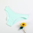 thumbnail image 1 of Braguitas de algodón con forma de V para mujer, con rosca, de color sólido europeo y americano, de cintura baja, transpirables, de doble capa, para niñas, 1 of 6