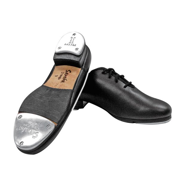 Sansha Sansha Adult Black LaceUp Full Leather Oxford TMega Tap