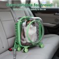 thumbnail image 5 of Plenkra Rolling Pet Carrier with Telescopic Handle & Shoulder Strap – Ventilated Travel Trolley with Quiet Wheels for Small Cats & Dogs, Outdoor Adventures & Camping, 5 of 9