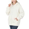 thumbnail image 2 of KOGMO Women's Soft Sherpa Zip Up Jacket with Hoodie, 2 of 4