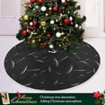 thumbnail image 6 of FMSHPON Black Dandelion Xmas Christmas Tree Skirt Stand Mat for Holiday Party Decoration Indoor Outdoor 48 inches, 6 of 6