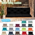 thumbnail image 6 of YLLN Outdoor Swing Cushions with Backrest, Waterproof Porch Swing Cushions Replacement, 4" Thicken Bench Cushion with Ties for Backyard Patio Lawn Garden, 60*40 in, 6 of 8