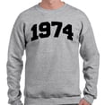 thumbnail image 2 of 1974 College Style Long Sleeve Shirt Unisex 4X-Large Grey, 2 of 5