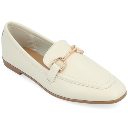 

Journee Collection Womens Mizza Tru Comfort Foam Loafer Slip On Square Toe Flats