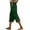 A1 Green, variant on Women’s Capri Cotton Linen Pants Travel Pants Soft & Breathable Skin-friendly Straight Leg Comfortable Flowy Relaxed Fit Vacation Beach Pants Elastic Waist Pants GN2 M