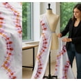 thumbnail image 5 of Soimoi Orange Cotton Poplin Fabric Shibori Tie-Dye Decor Fabric Printed Yard 58 Inch Wide, 5 of 7