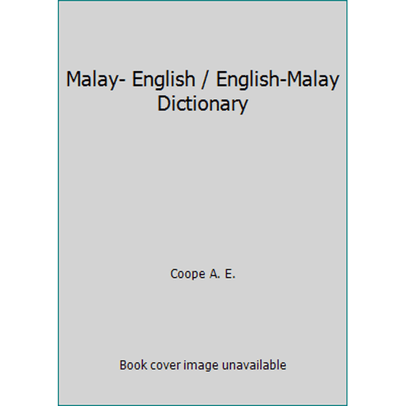 Pre-Owned Malay- English / English-Malay Dictionary (Paperback) 0333568397 9780333568392
